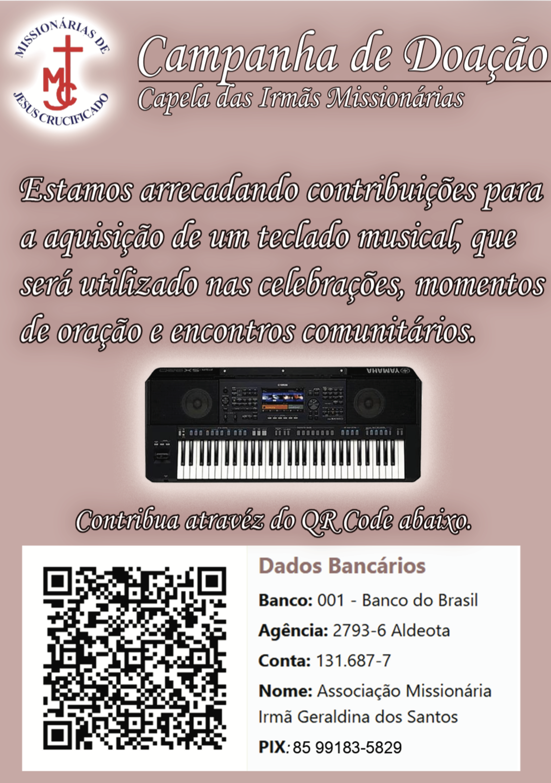 Imagem da campanha de doação